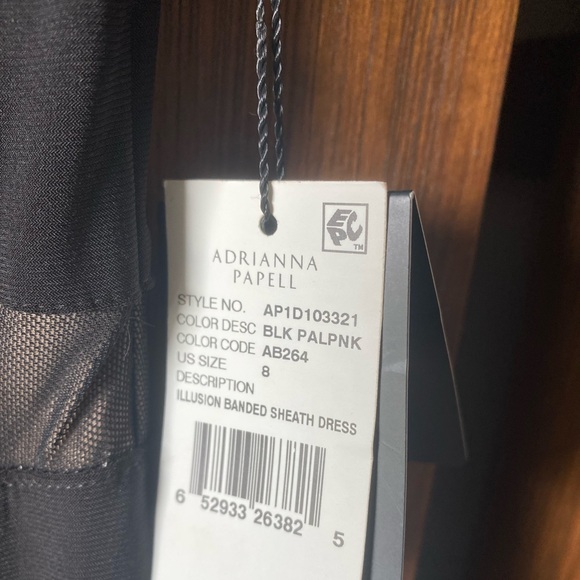 Adrianna Papell Womens‎ Short Sleeve Illusion Banded Sheath Dress NWT - Picture 8 of 8